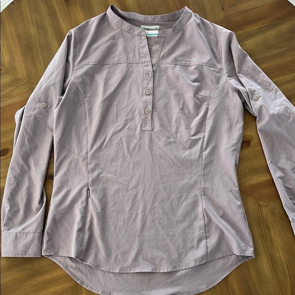 Columbia Lavender Button-Up Shirt